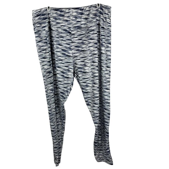 Zone Pro 2X Womens Blue & White Abstract Print Leggings With Pocket Stretchy - Picture 1 of 4